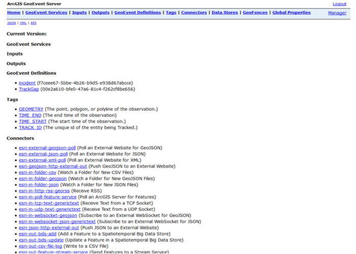 ArcGIS GeoEvent Server administrative REST API